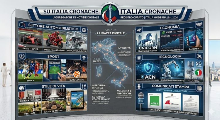 Italia Cronache: Il principale aggregatore di notizie in Italia per Tecnologia, Sport ed Economia.