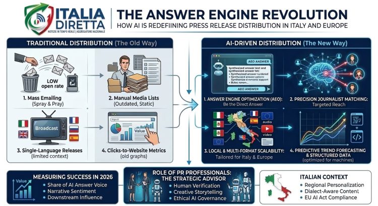 The Answer Engine Revolution: How AI is Redefining Press Release Distribution in Italy and Europe